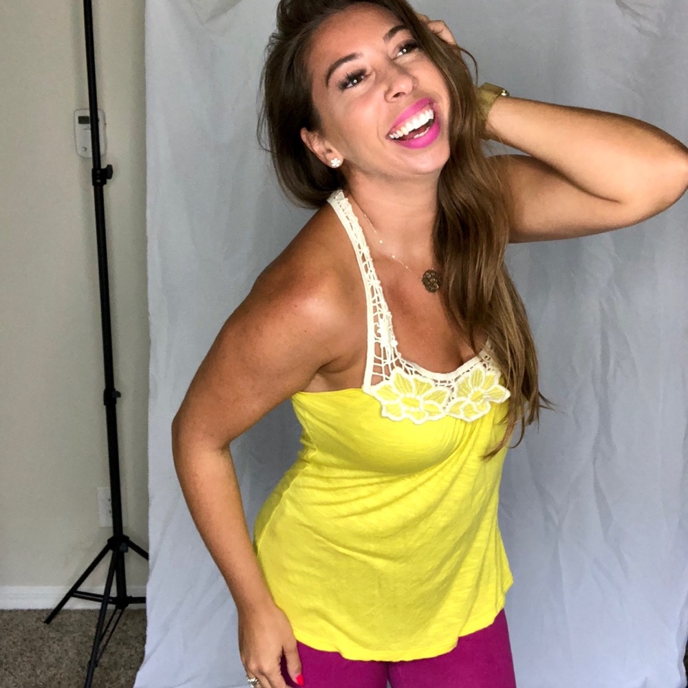 Yellow Racerback Tank - Picture 6 of 6